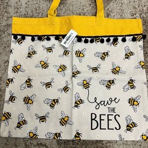 Save the Bees canvas tote